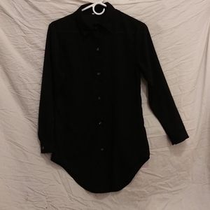 Semi sheer button down mini dress